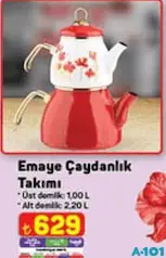 EMAYE ÇAYDANLIK TAKIMI EMAYE ÇAYDANLIK TAKIMI
